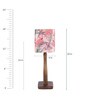 Brown Metal Shade Table Lamp With Wood Base