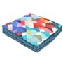 Multicolour Cotton Geometric 16x16 inches Floor Cushions (Set of 2)