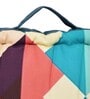 Multicolour Cotton Geometric 16x16 inches Floor Cushions (Set of 2)