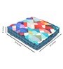 Multicolour Cotton Geometric 24x24 inches Floor Cushion