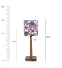 Brown Fabric Shade Table Lamp with Brown Base