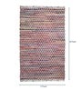 Multicolor Cotton Hand Woven 5 X 8 Feet Dhurrie