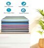 Multicolour Cotton Striped 220 GSM Bath Towels 6 Pc