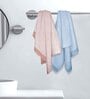 Multicolour Cotton Striped 220 GSM Bath Towels 2 Pc