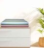Multicolour Cotton Striped 220 GSM Bath Towels 2 Pc