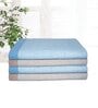 Multicolour Cotton Striped 220 GSM Bath Towels 4 Pc
