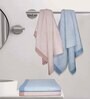 Multicolour Cotton Striped 220 GSM Bath Towels 4 Pc