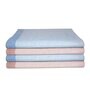 Multicolour Cotton Striped 220 GSM Bath Towels 4 Pc