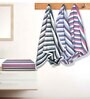Multicolour Cotton Striped 220 GSM Bath Towels 6 Pc