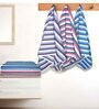 Multicolour Cotton Striped 220 GSM Bath Towels 6 Pc