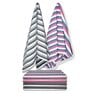 Multicolour Cotton Striped 220 GSM Bath Towels 6 Pc