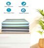 Multicolour Cotton Striped 220 GSM Bath Towels 6 Pc
