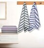 Multicolour Cotton Striped 220 GSM Bath Towels 6 Pc
