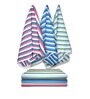 Multicolour Cotton Striped 220 GSM Bath Towels 6 Pc