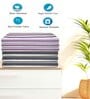 Multicolour Cotton Striped 220 GSM Bath Towels 6 Pc
