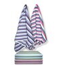 Multicolour Cotton Striped 220 GSM Bath Towels 6 Pc