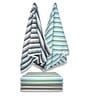 Multicolour Cotton Striped 220 GSM Bath Towels 6 Pc