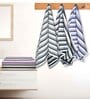 Multicolour Cotton Striped 220 GSM Bath Towels 6 Pc