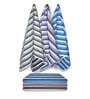 Multicolour Cotton Striped 220 GSM Bath Towels 6 Pc