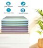 Multicolour Cotton Striped 220 GSM Bath Towels 6 Pc