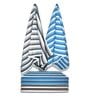 Multicolour Cotton Striped 220 GSM Bath Towels 6 Pc