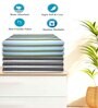 Multicolour Cotton Striped 220 GSM Bath Towels 6 Pc