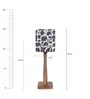 Brown Fabric Shade Table Lamp with Plastic Base