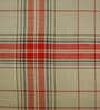 Woven Plaid Check Red Cotton 89X63 Inch Table Cloth