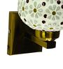Multicolour E27 holder Metal & Glass Uplight Wall Scone