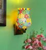 Multicolour E27 holder Metal & Glass Uplight Wall Scone