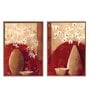 Multicolour Engineered Wood (Set of 2) Art Prints