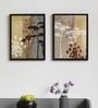 Multicolour Engineered Wood (Set of 2) Art Prints
