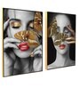 Multicolour Engineered Wood (Set of 2) Art Prints