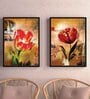 Multicolour Engineered Wood (Set of 2) Art Prints