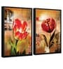 Multicolour Engineered Wood (Set of 2) Art Prints