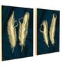 Multicolour Engineered Wood (Set of 2) Art Prints