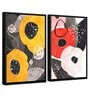Multicolour Engineered Wood (Set of 2) Art Prints