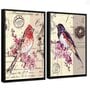 Multicolour Engineered Wood (Set of 2) Art Prints
