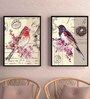 Multicolour Engineered Wood (Set of 2) Art Prints