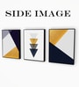 Multicolour Engineered Wood (Set of 3) Art Panels
