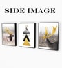 Multicolour Engineered Wood (Set of 3) Art Panels