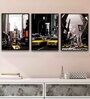 Multicolour Engineered Wood (Set of 3) Art Panels