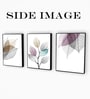 Multicolour Engineered Wood (Set of 3) Art Panels