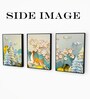 Multicolour Engineered Wood (Set of 3) Art Panels