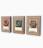 Multicolour Engineered Wood (Set of 3) Art Prints