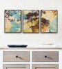 Multicolour Engineered Wood (Set of 3) Art Panels