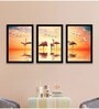 Multicolour Engineered Wood (Set of 3) Art Panels