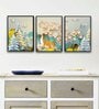 Multicolour Engineered Wood (Set of 3) Art Panels