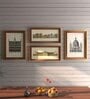 Multicolour Engineered Wood (Set of 4) Art Prints