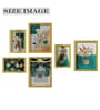 Multicolour Engineered Wood  (Set Of 6) Art Panels